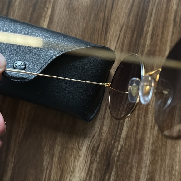 Ray-Ban RB3592 JA-JO 001/I9 50M Gold/Blue Gradient Sunglasses Round Lens - Picture 3 of 7